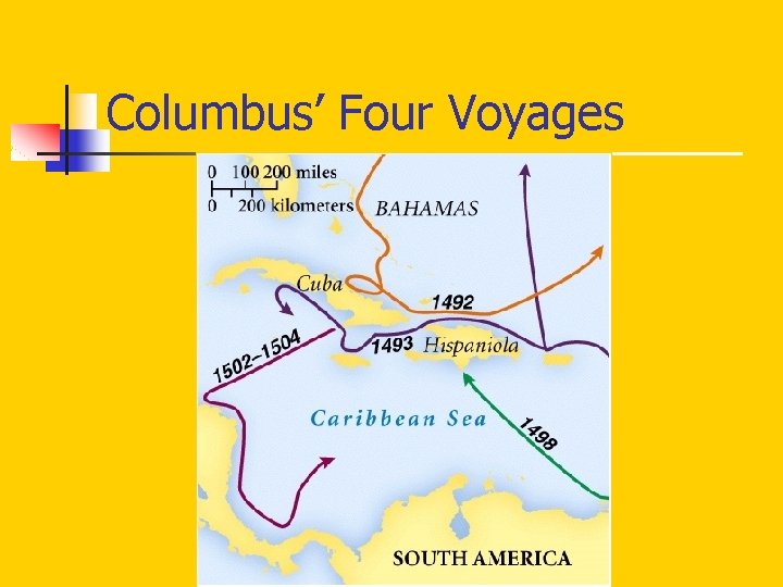 Columbus’ Four Voyages 