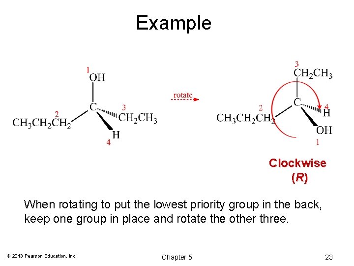 Example Clockwise ( R) When rotating to put the lowest priority group in the