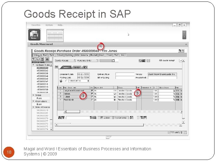 Goods Receipt in SAP 18 Magal and Word ! Essentials of Business Processes and