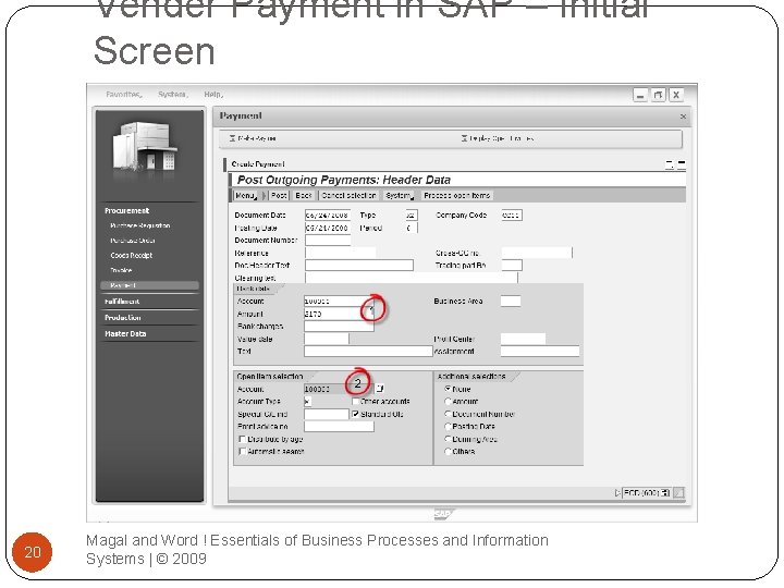 Vender Payment in SAP – Initial Screen 20 Magal and Word ! Essentials of
