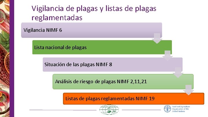 Vigilancia de plagas y listas de plagas reglamentadas Vigilancia NIMF 6 Lista nacional de Vigilancia de plagas y listas de plagas reglamentadas Vigilancia NIMF 6 Lista nacional de
