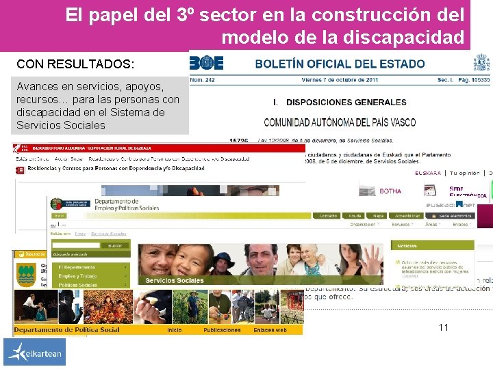 El papel del 3º sector en la construcción del modelo de la discapacidad CON