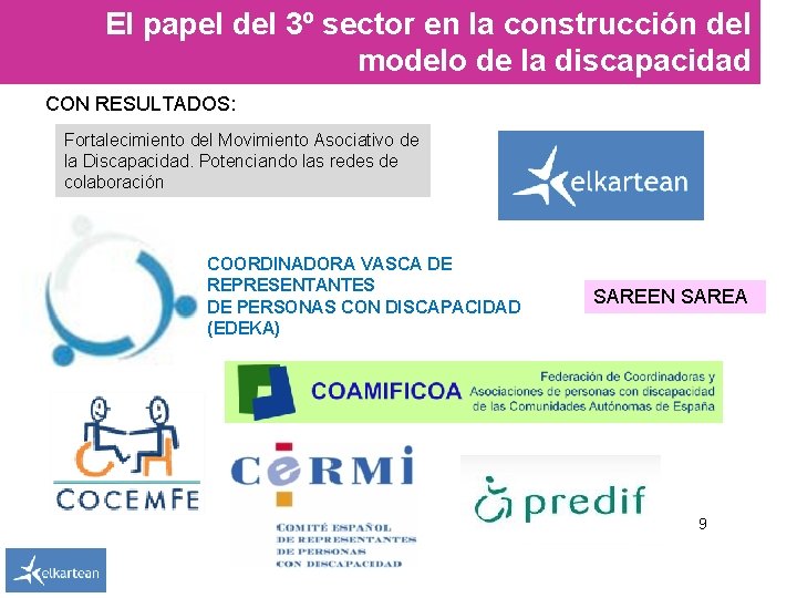 El papel del 3º sector en la construcción del modelo de la discapacidad CON