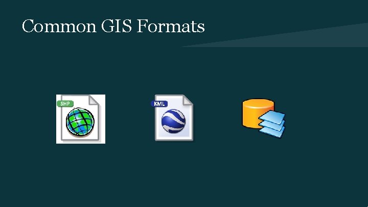 Common GIS Formats 