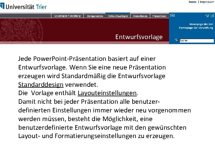 Entwurfsvorlage Jede Power. Point-Präsentation basiert auf einer Entwurfsvorlage. Wenn Sie eine neue Präsentation erzeugen