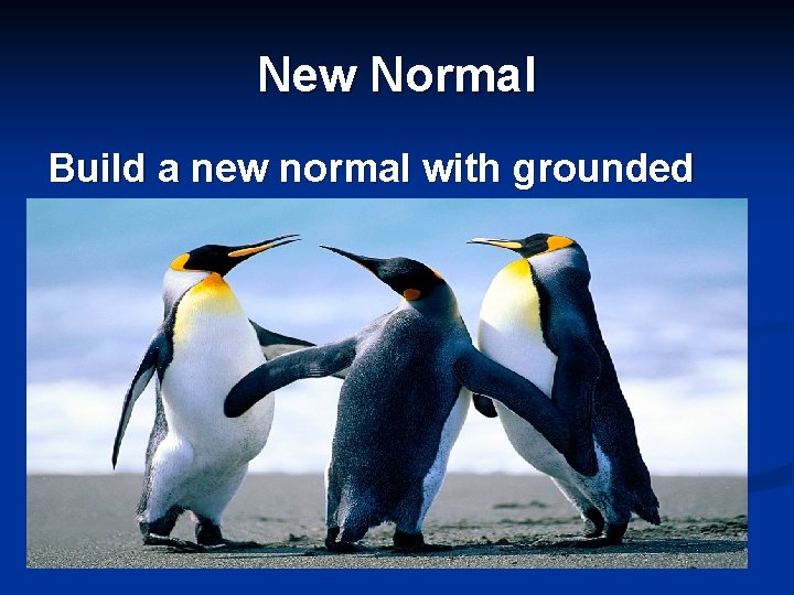 New Normal Build a new normal with grounded love. 