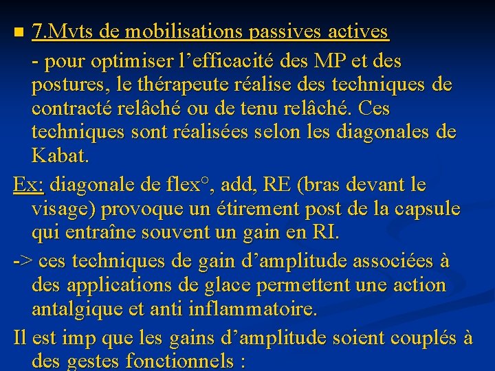 7. Mvts de mobilisations passives actives - pour optimiser l’efficacité des MP et des