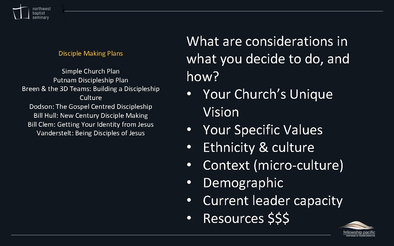 Disciple Making Plans Simple Church Plan Putnam Discipleship Plan Breen & the 3 D