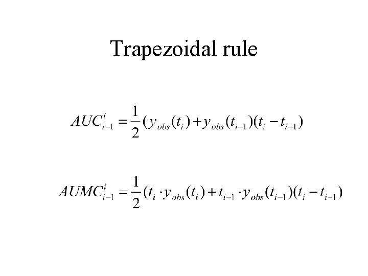 Trapezoidal rule 