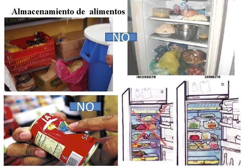 Almacenamiento de alimentos NO NO 