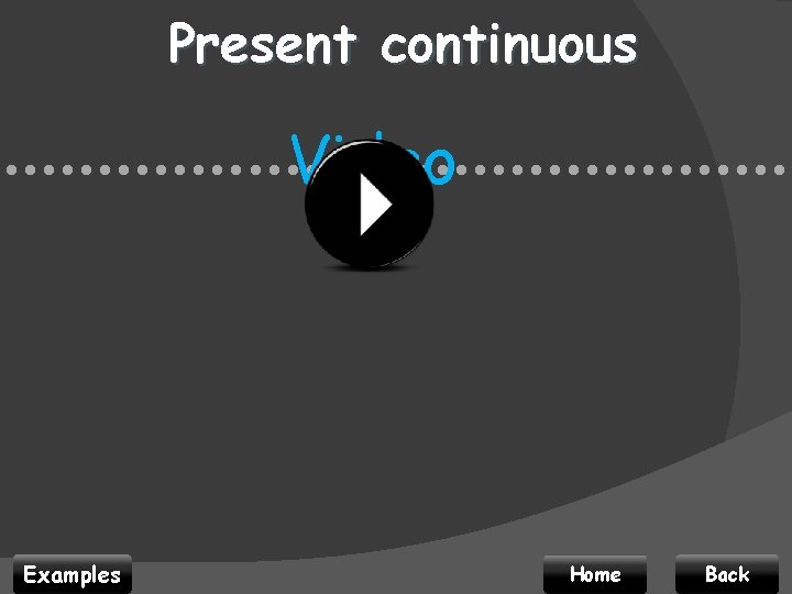 Present continuous Video • • • • • • • • • • •