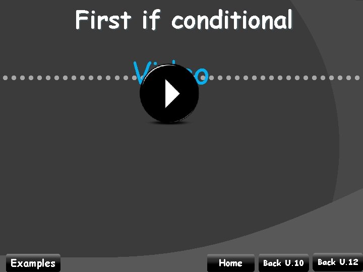 First if conditional Video • • • • • • • • • •