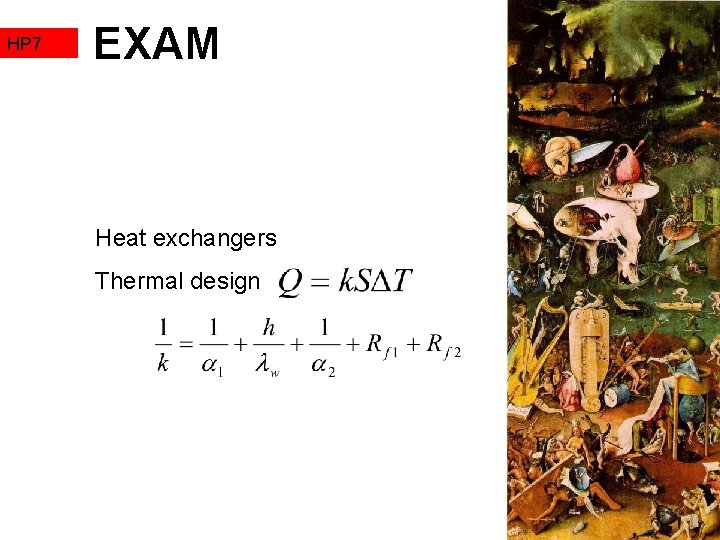 HP 7 EXAM Heat exchangers Thermal design 