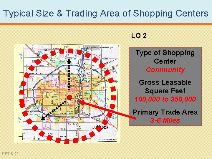 Typical Size & Trading Area of Shopping Centers LO 2 Type of Shopping Center