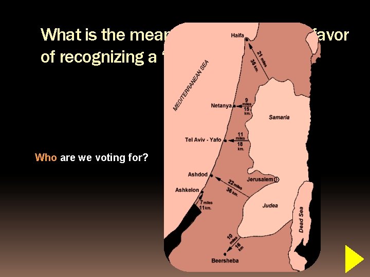 What is the meaning of a UN vote in favor of recognizing a ‘Palestinian’