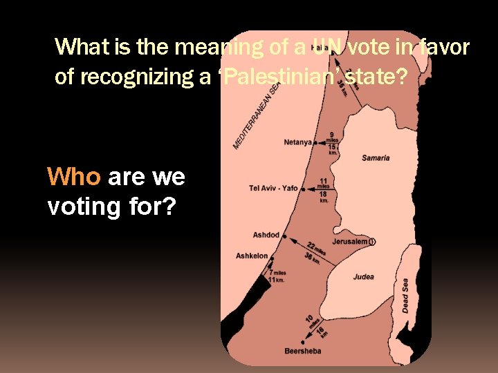 What is the meaning of a UN vote in favor of recognizing a ‘Palestinian’