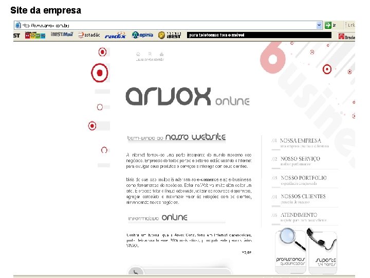 Site da empresa 