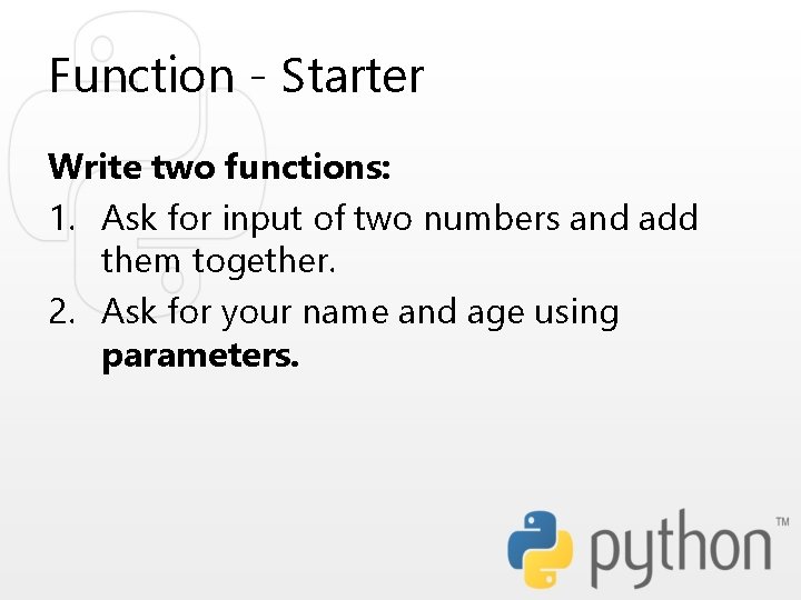Python Programming Using Variables and input Objectives Were