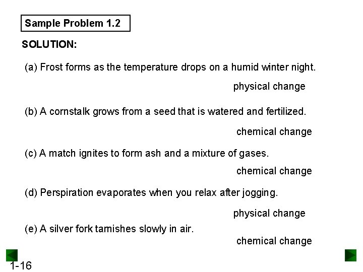 Sample Problem 1. 2 SOLUTION: (a) Frost forms as the temperature drops on a