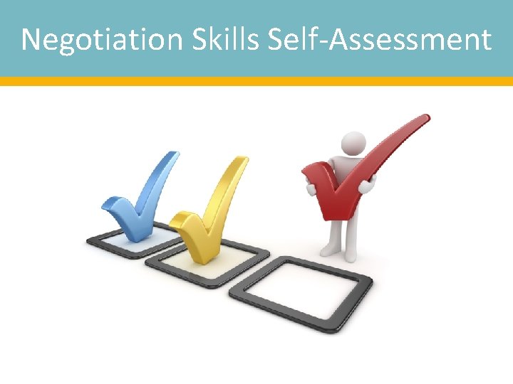 Negotiation Skills Self-Assessment 