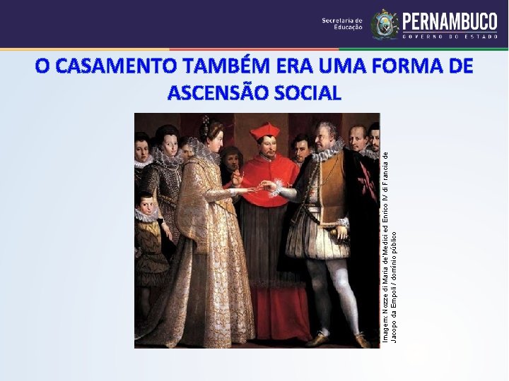 Imagem: Nozze di Maria de’Medici ed Enrico IV di Francia de Jacopo da Empoli
