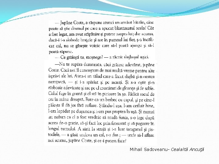 Mihail Sadoveanu- Cealaltă Ancuţă 