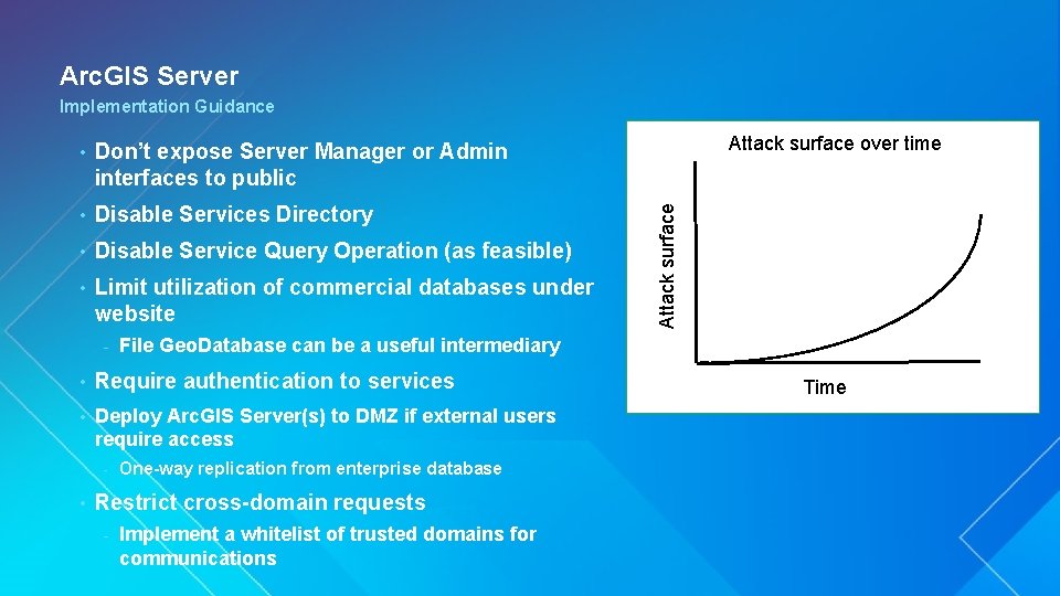 Arc. GIS Server Implementation Guidance Don’t expose Server Manager or Admin interfaces to public