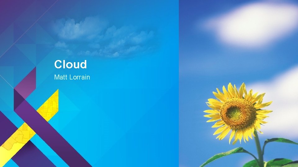 Cloud Matt Lorrain Esri UC 2014 | Technical Workshop | 