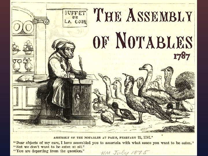 The Assembly of Notables 1787 