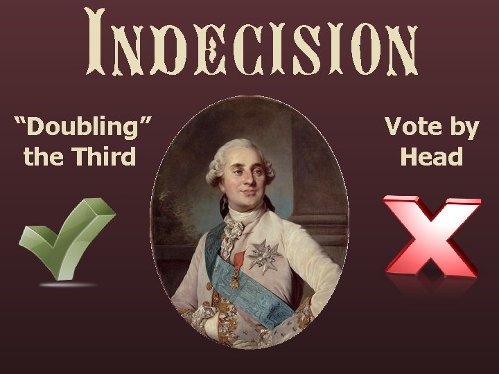 Indecision “Doubling” the Third Vote by Head 