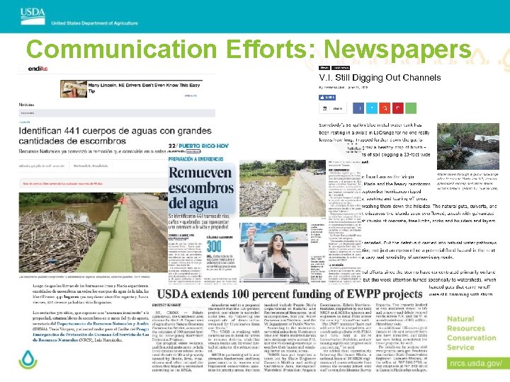Communication Efforts: Newspapers 
