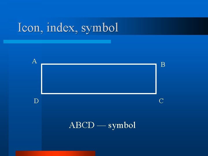 Icon, index, symbol A B D C ABCD — symbol 