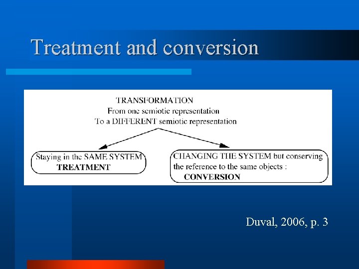 Treatment and conversion Duval, 2006, p. 3 