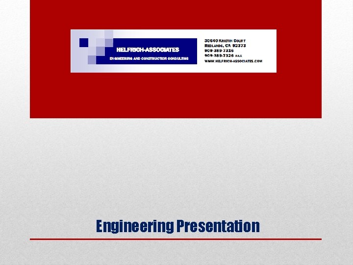 Engineering Presentation 