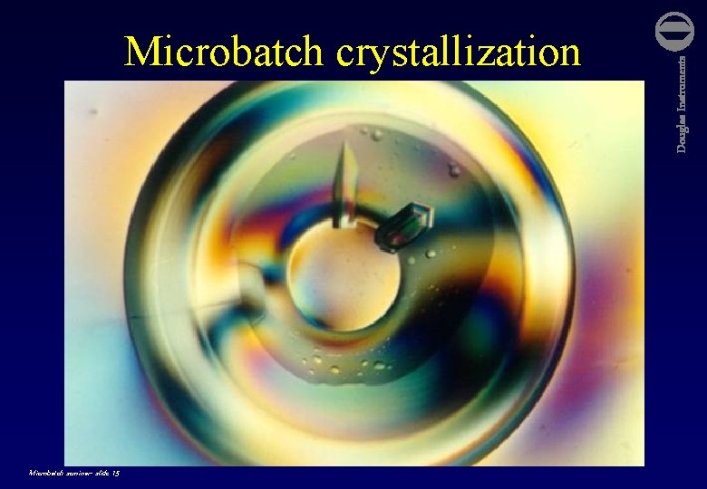 Microbatch seminar- slide 15 Douglas Instruments Microbatch crystallization 