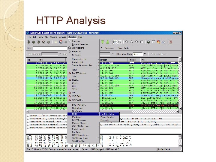 HTTP Analysis 