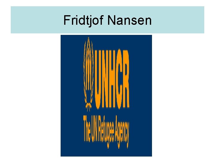 Fridtjof Nansen 