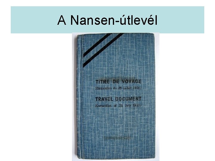 A Nansen-útlevél 