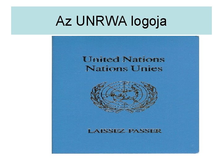 Az UNRWA logoja 