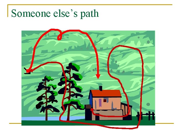 Someone else’s path 