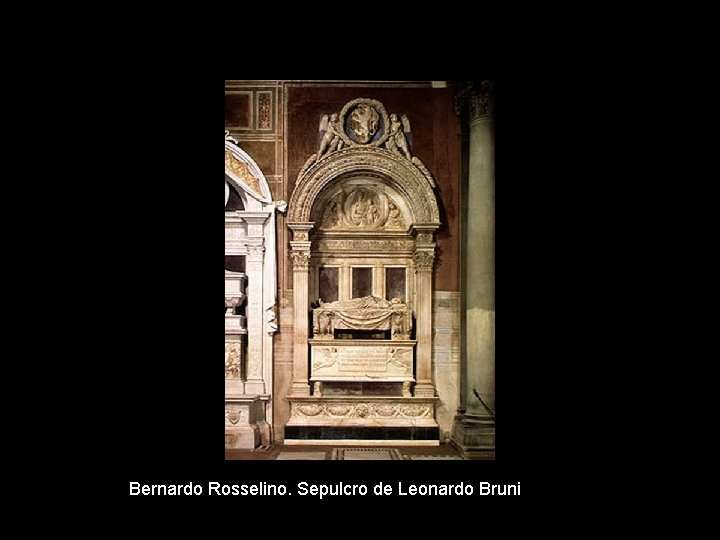 Bernardo Rosselino. Sepulcro de Leonardo Bruni 