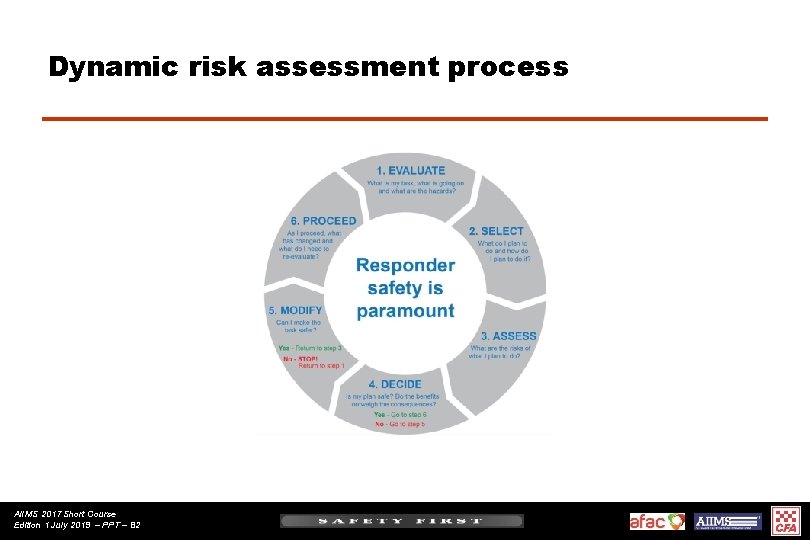 Dynamic risk assessment process AIIMS 2017 Short Course Edition 1 July 2019 – PPT