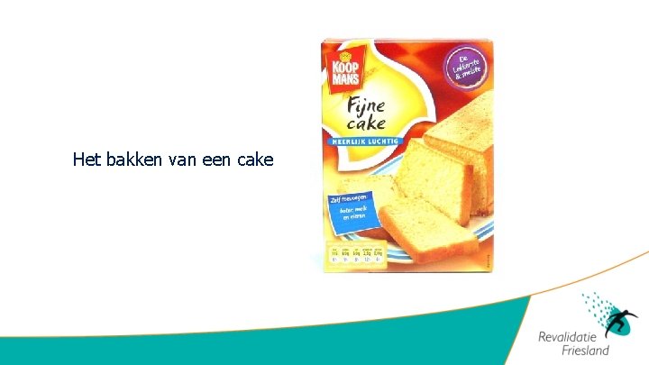 Het bakken van een cake 