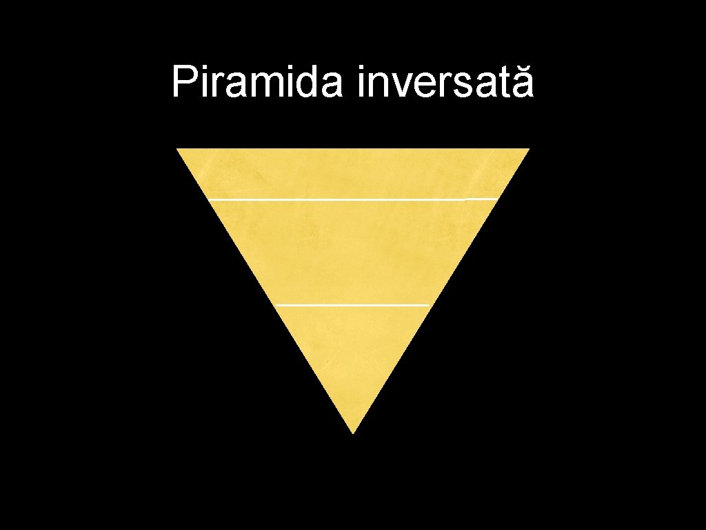 Piramida inversată Piramida inversată