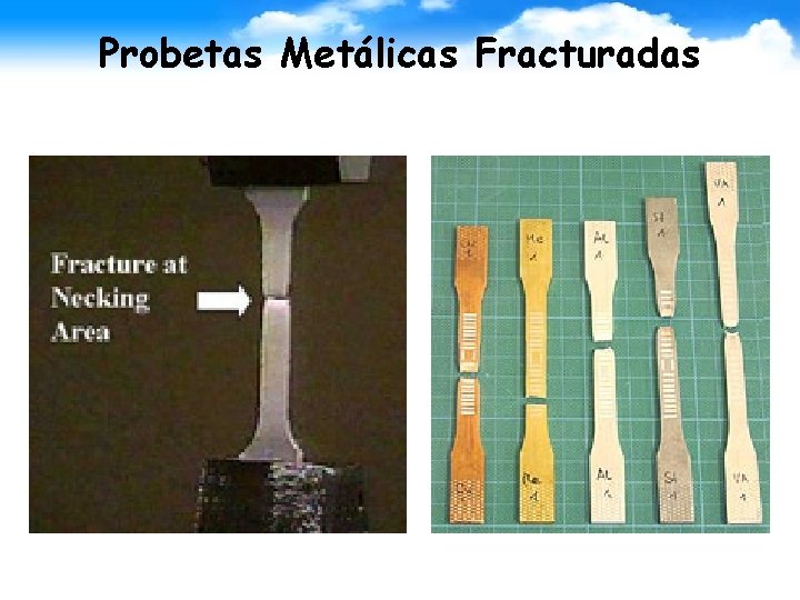 Probetas Metálicas Fracturadas 