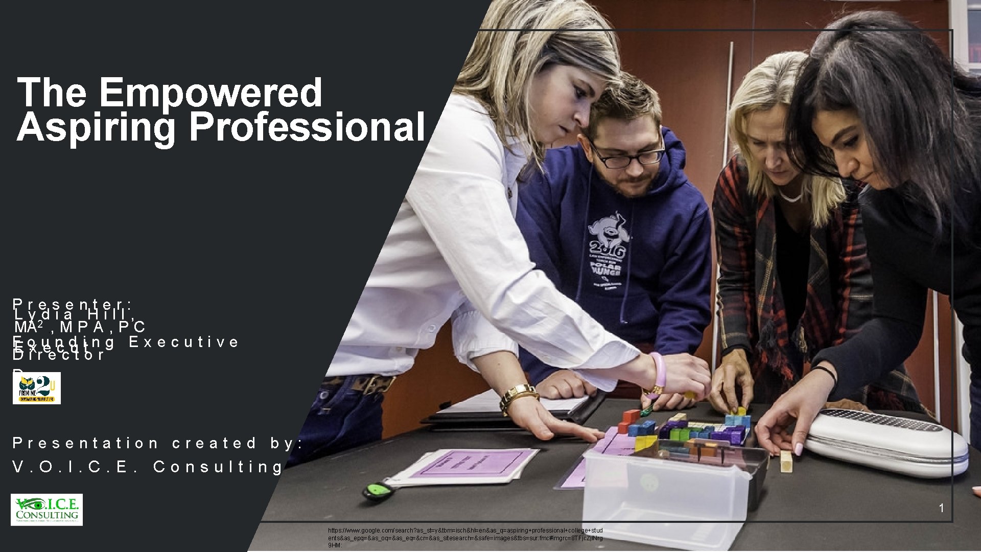 The Empowered Aspiring Professional Presenter: Lydia Hill, MA 2 , M P A ,