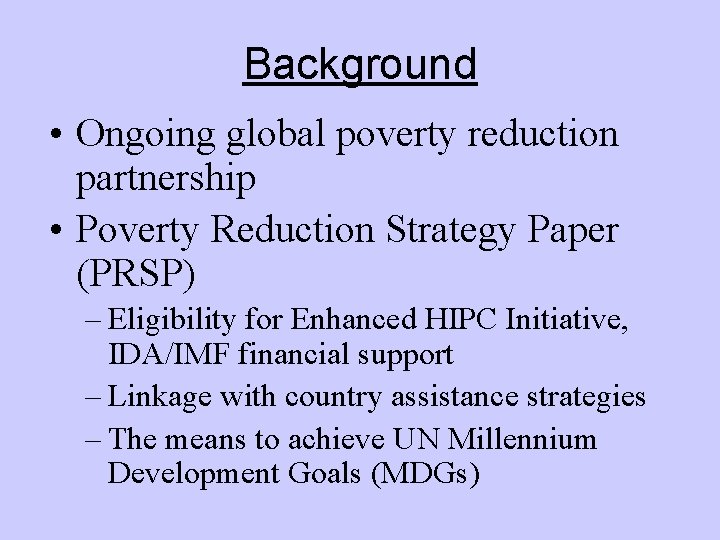 Diversifying PRSP The Vietnamese Model for GrowthOriented Poverty