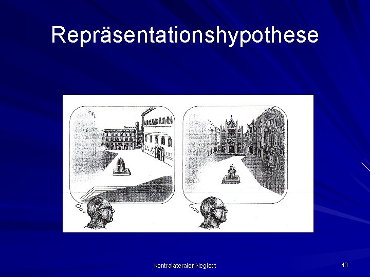 Repräsentationshypothese kontralateraler Neglect 43 Repräsentationshypothese kontralateraler Neglect 43