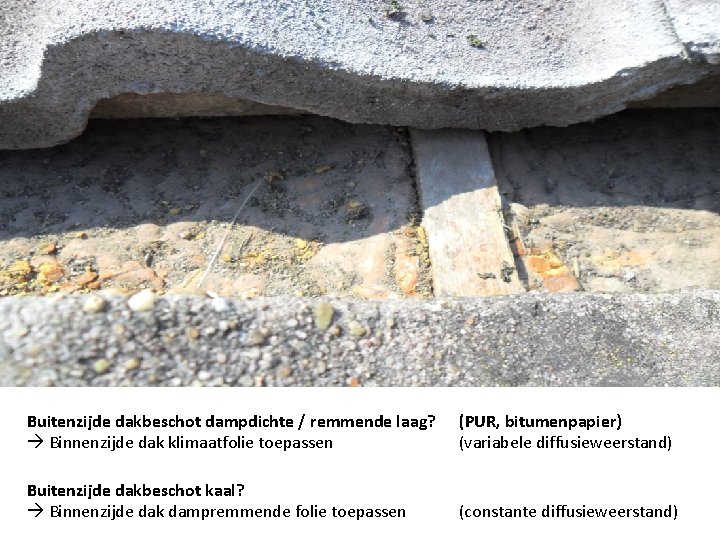 Dakisolatie Buitenzijde dakbeschot dampdichte / remmende laag? Binnenzijde dak klimaatfolie toepassen (PUR, bitumenpapier) (variabele