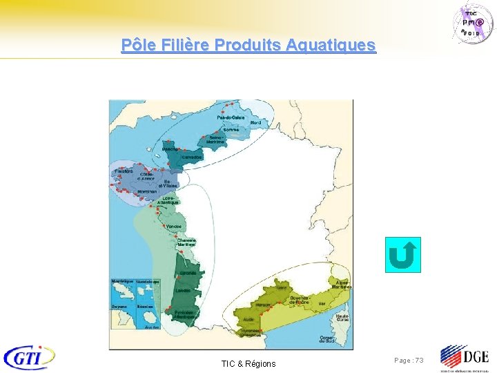 Pôle Filière Produits Aquatiques TIC & Régions Page : 73 